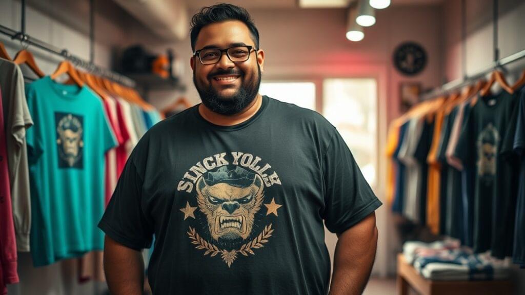 Mote logo ke liye T-shirt Business model